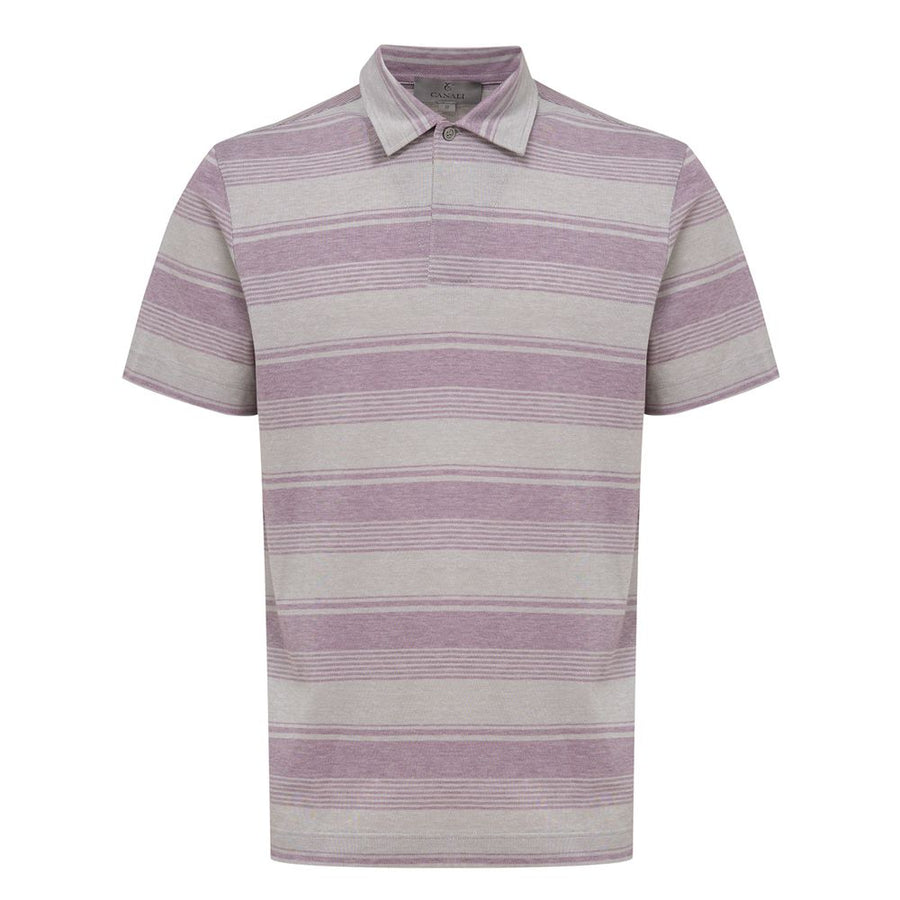Gray Cotton Polo Shirt