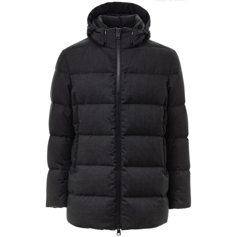 Black Polyester Jackets & Coat