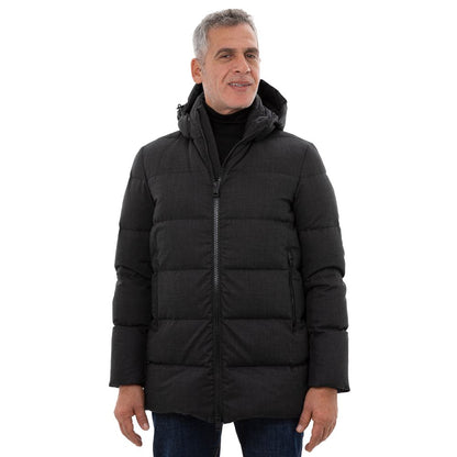 Black Polyester Jackets & Coat