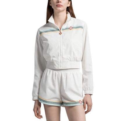 White Polyester Sweatshirt