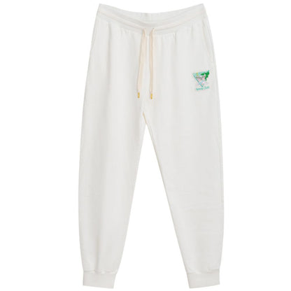 White Cotton Athletic Pant