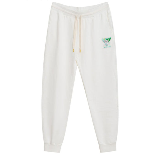 White Cotton Athletic Pant