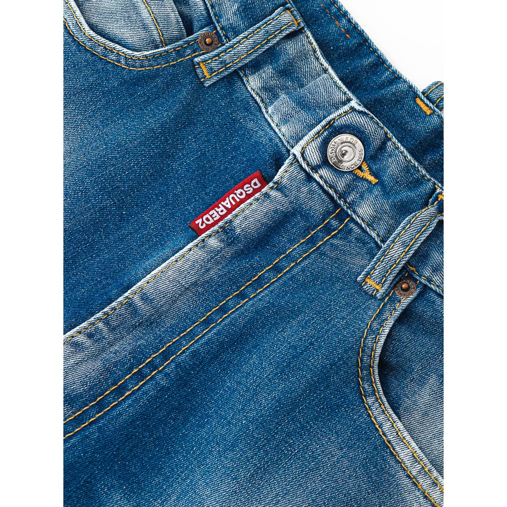 Blue Cotton Jeans Denim