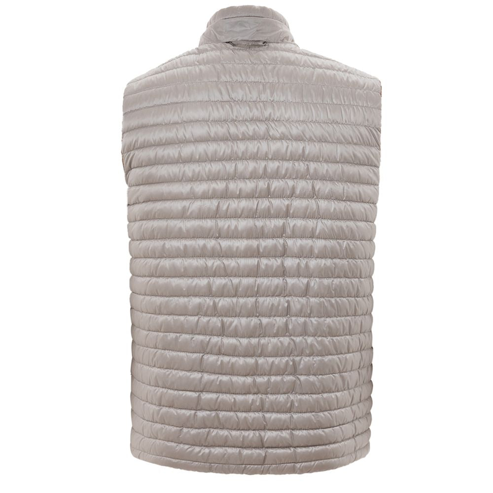 Brown Polyamide Sleveless Jacket