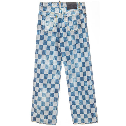 Blue Cotton Relaxed Fit Jean