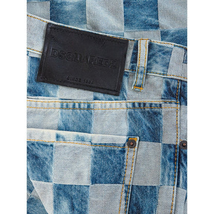 Blue Cotton Relaxed Fit Jean
