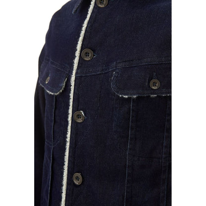 Blue Cotton Jackets & Coat