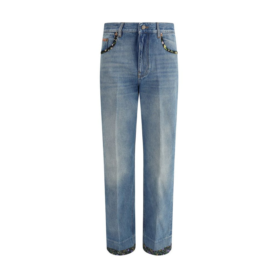 Jeans with floral details