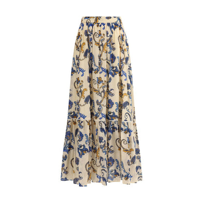 Paisley printed Long Skirt