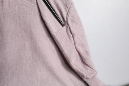 Brown Cashmere Turtleneck Pullover Sweater