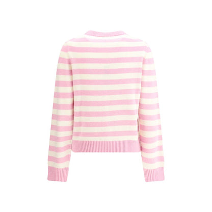 Striped sweater with rabbit