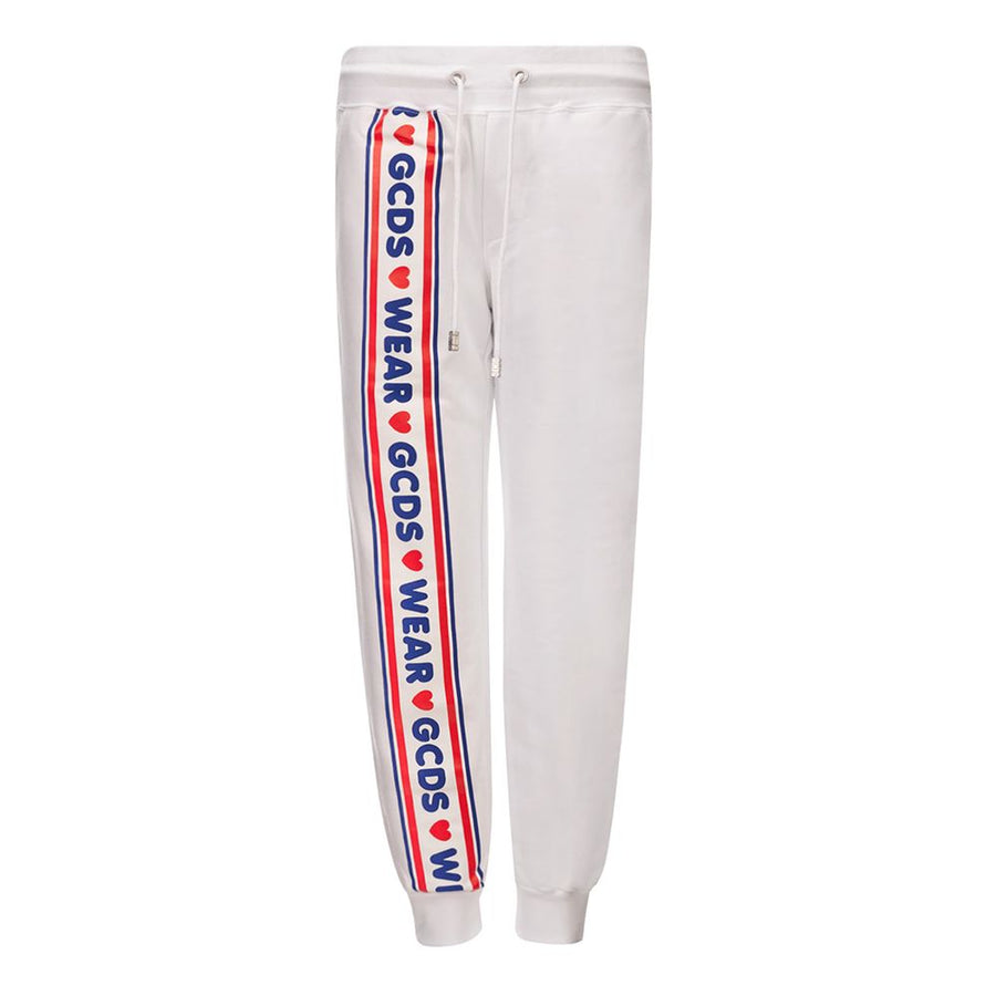White Cotton Joggers Workout Pant