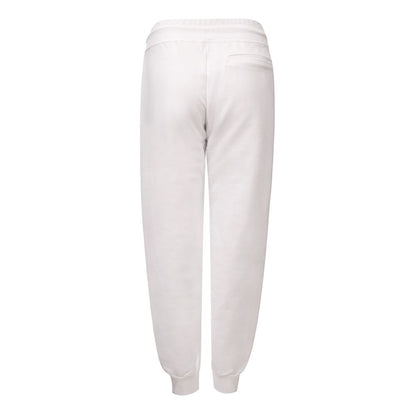 White Cotton Joggers Workout Pant