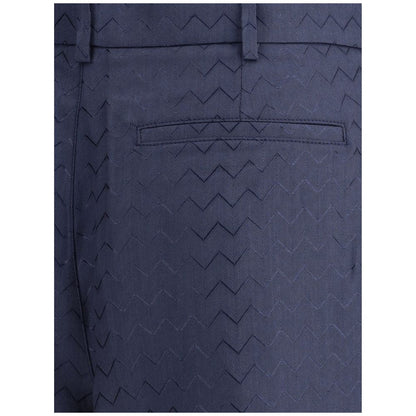 Tailored Shorts with shiny ZigZag pattern
