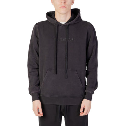 Black Cotton Hoodie