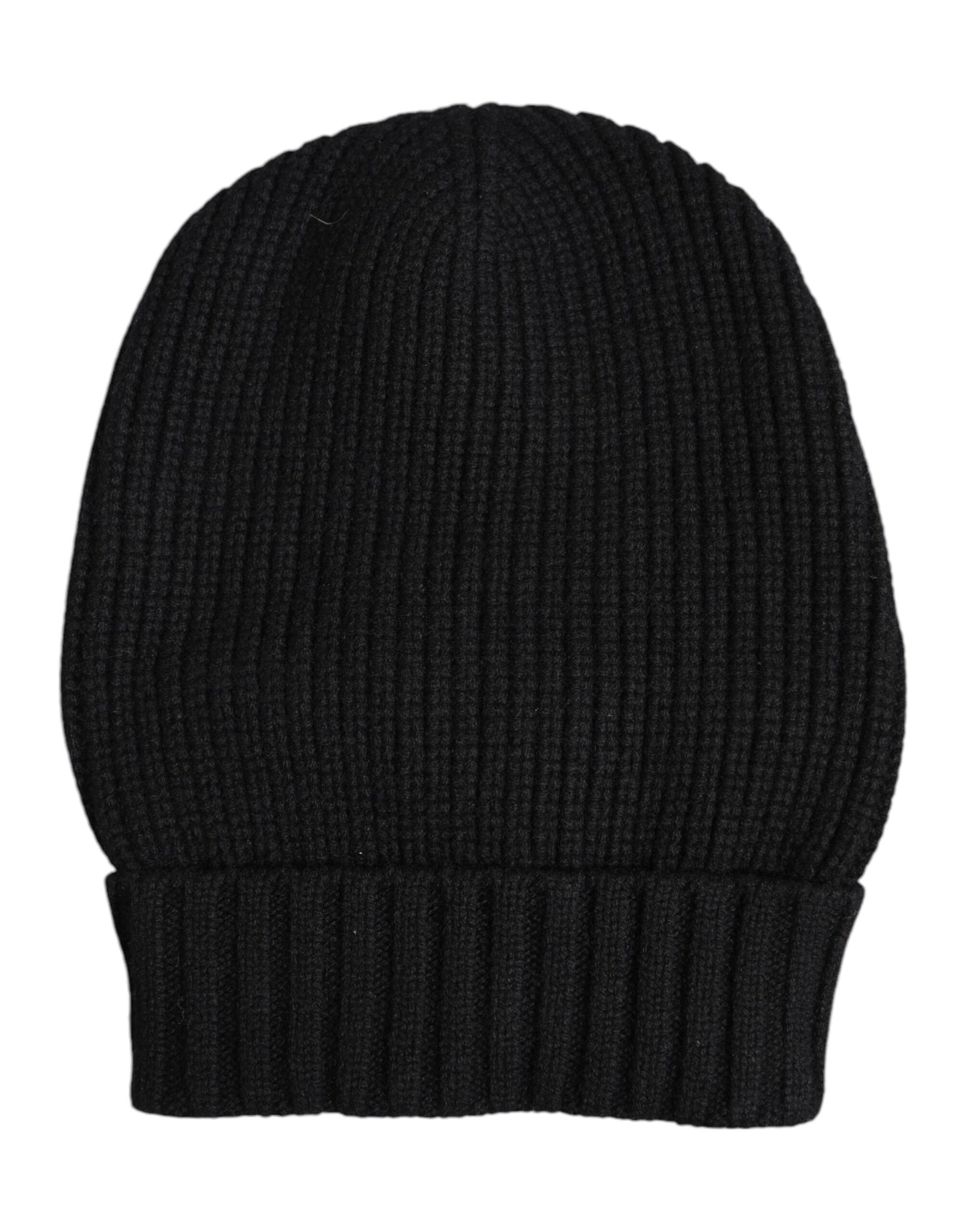 Black Cashmere Knitted Winter Beanie Hat