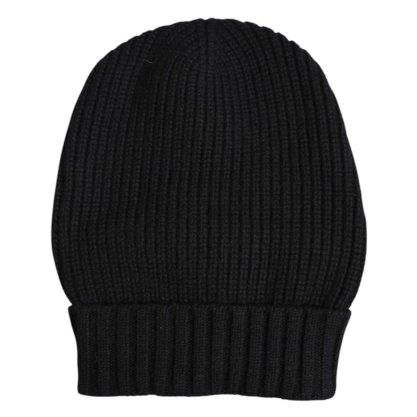 Black Cashmere Knitted Winter Beanie Hat