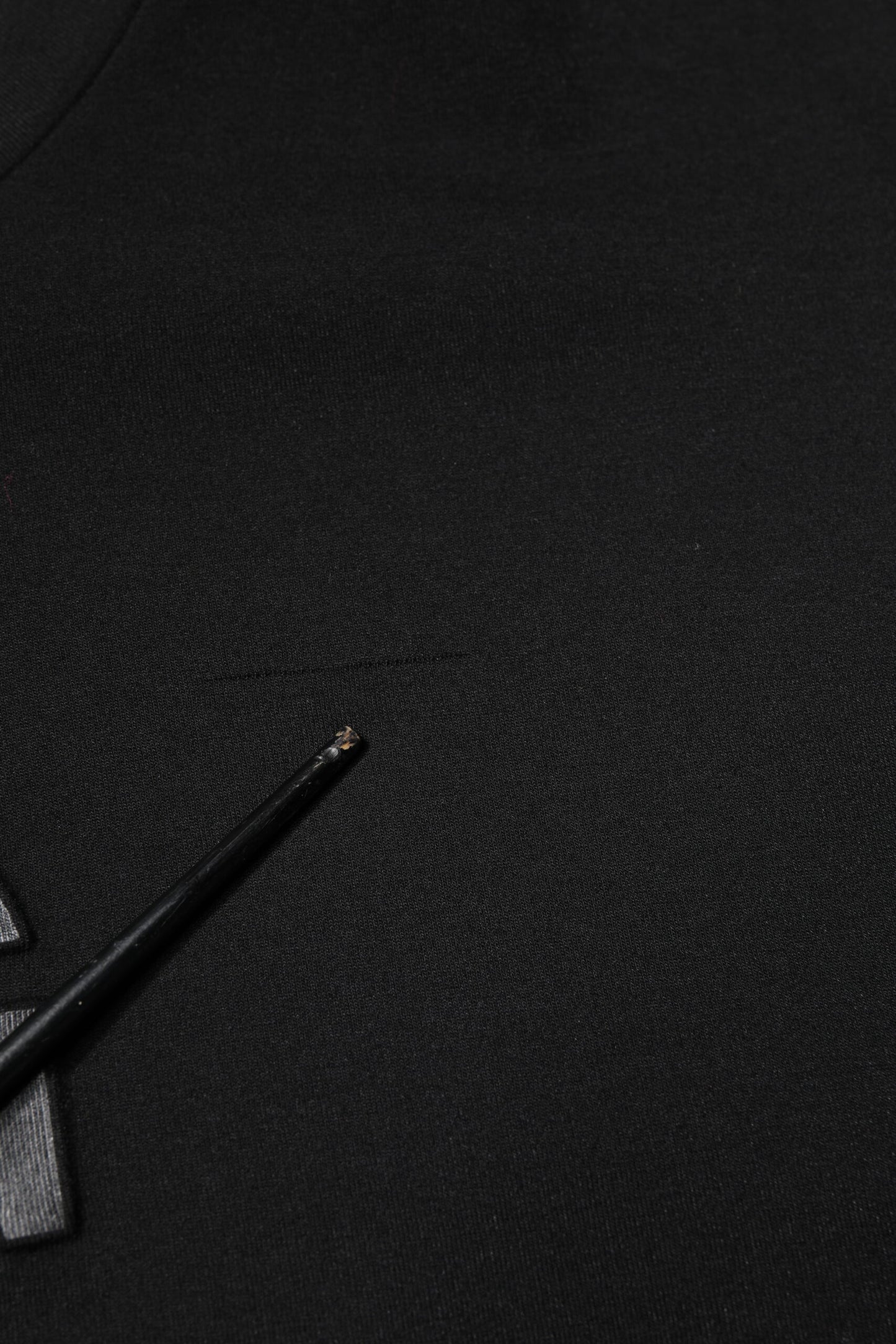 Black Cotton DG Crew Neck Pullover Sweater