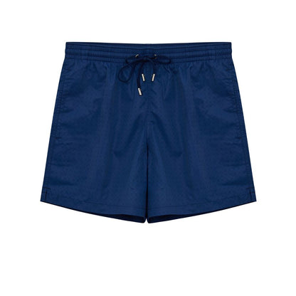 Blue Polyester Swim Short