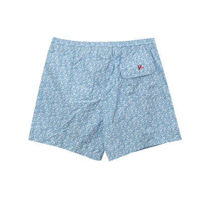 Blue Polyester Swim Short