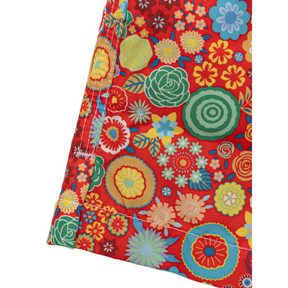Red Polyester Swim Short
