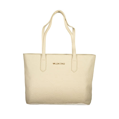 Beige Polyethylene Handbag