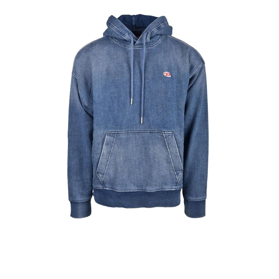 Blue Cotton Hoodie