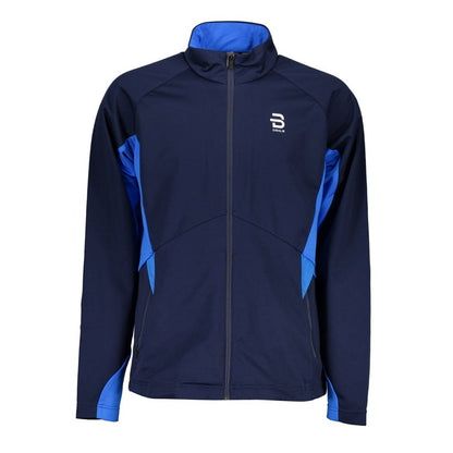 Blue Polyester Men's Sport Jacket