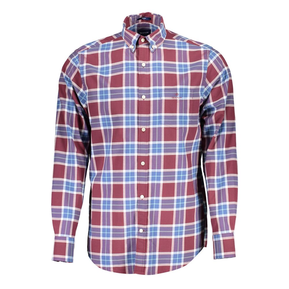 Purple Cotton Men Shirt