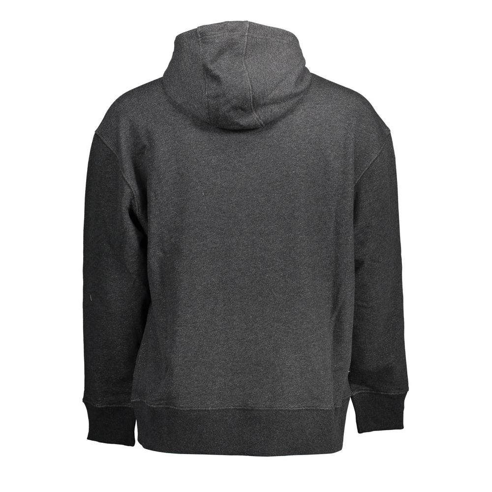 Black Cotton Men Sweater