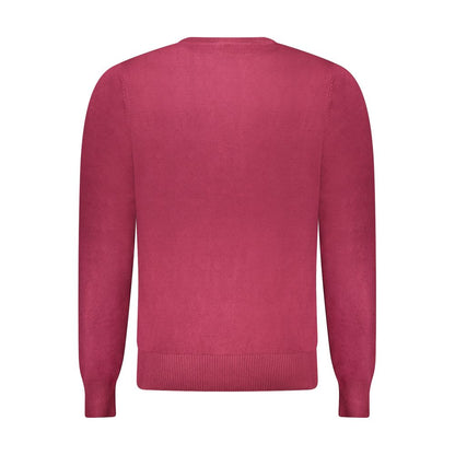 Red Viscose Men Sweater