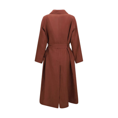 Belted linen Coat