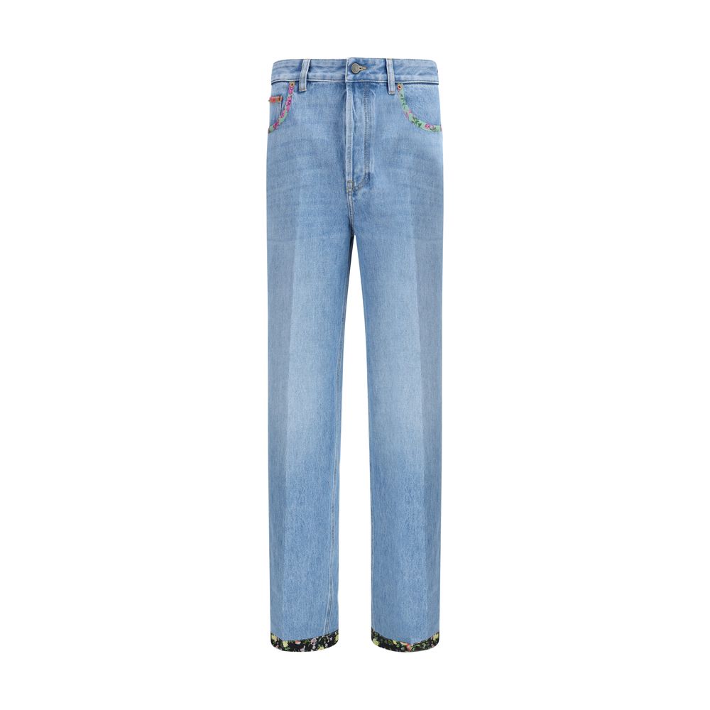 Jeans with floral details