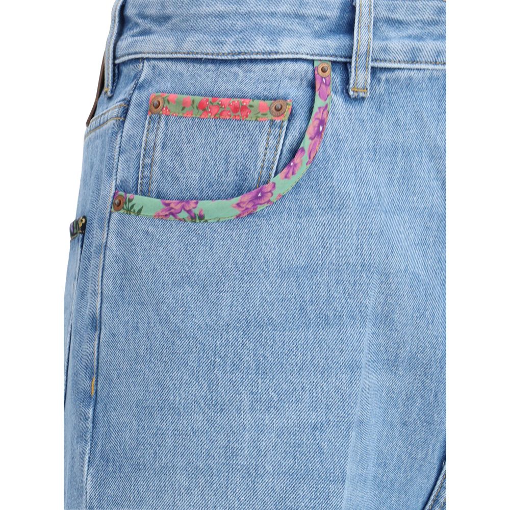 Jeans with floral details