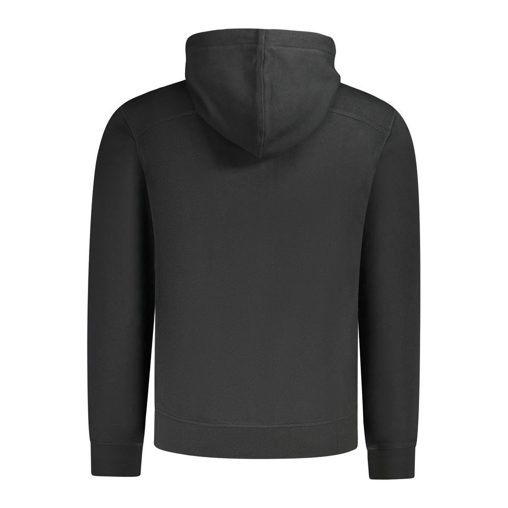 Black Cotton Men Sweater