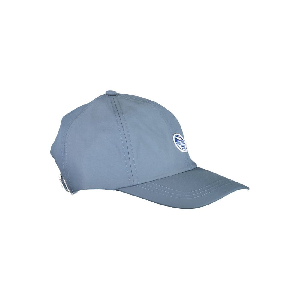Blue Polyamide Men Cap