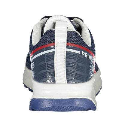 Blue Polyester Men Sneaker