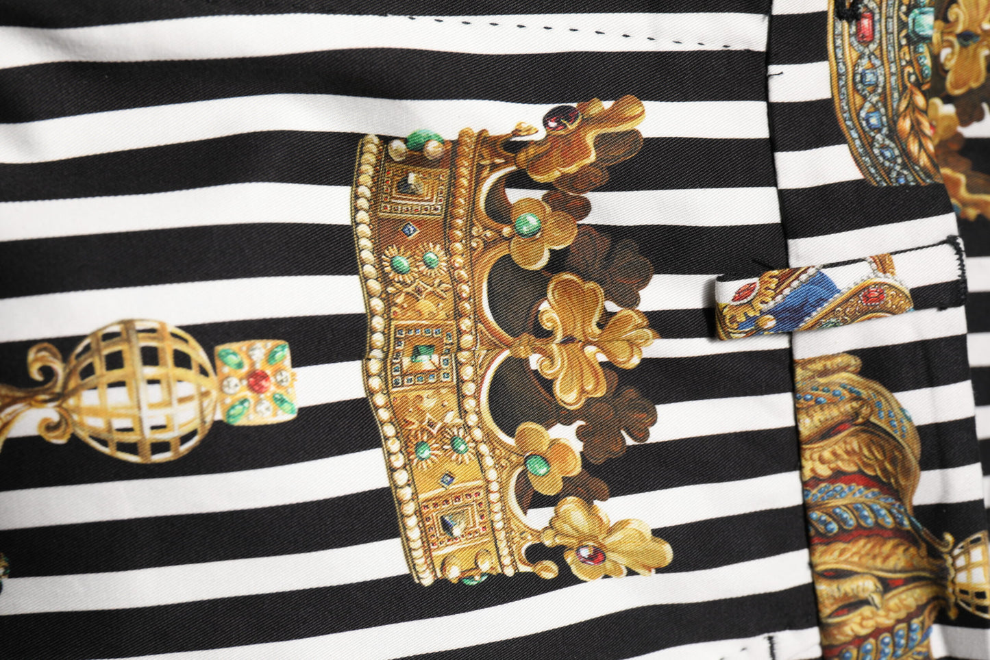 Multicolor Striped Crown Pants