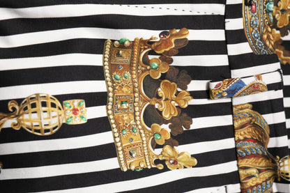 Multicolor Striped Crown Pants