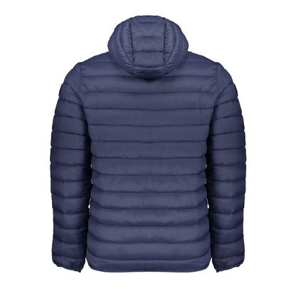 Blue Polyamide Men Jacket