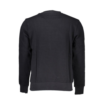 Black Cotton Men Sweater