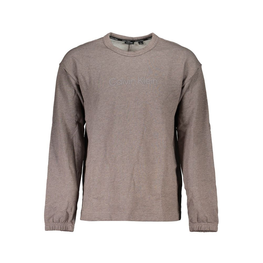 Brown Cotton Men Sweater