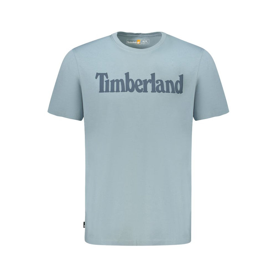 Light Blue Organic Cotton Men T-Shirt