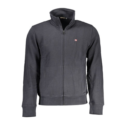 Black Cotton Men Sweater