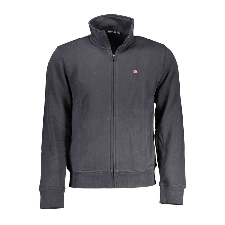 Black Cotton Men Sweater