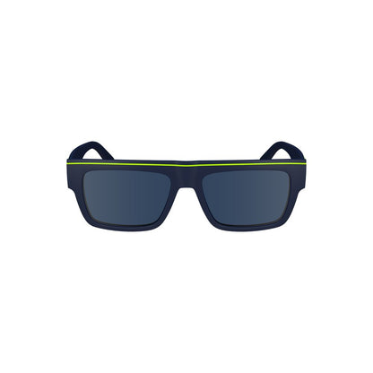 Blue Plastic Men Sunglasses