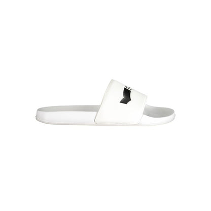 White Polyester Men Sandal