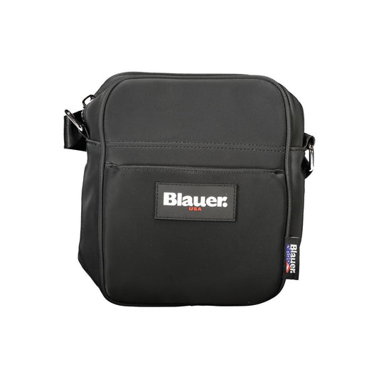 Black Polyester Mens Shoulder Bag