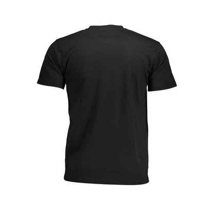 Black Cotton Men T-Shirt
