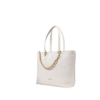 Cream Polyethylene Handbag